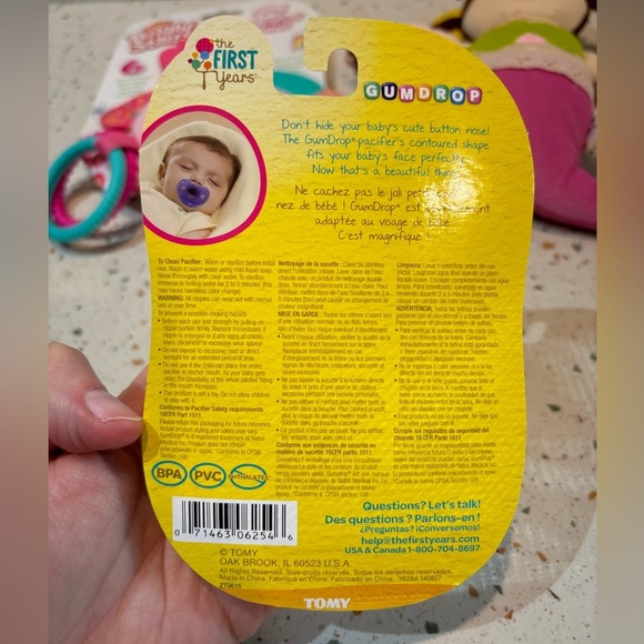 Infant Baby Teething Toys Set with Pacifier, Mermaid Plush, & Flower‎ Mirror Toy - Picture 9 of 11